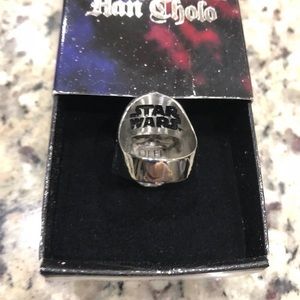NEW NWT Men's HAN CHOLO Star Wars Stainless Steel Stormtrooper Ring Size 10 NEW NWT Men's HAN CHOLO Star Wars Stainless Steel Stormtrooper Ring Size 10